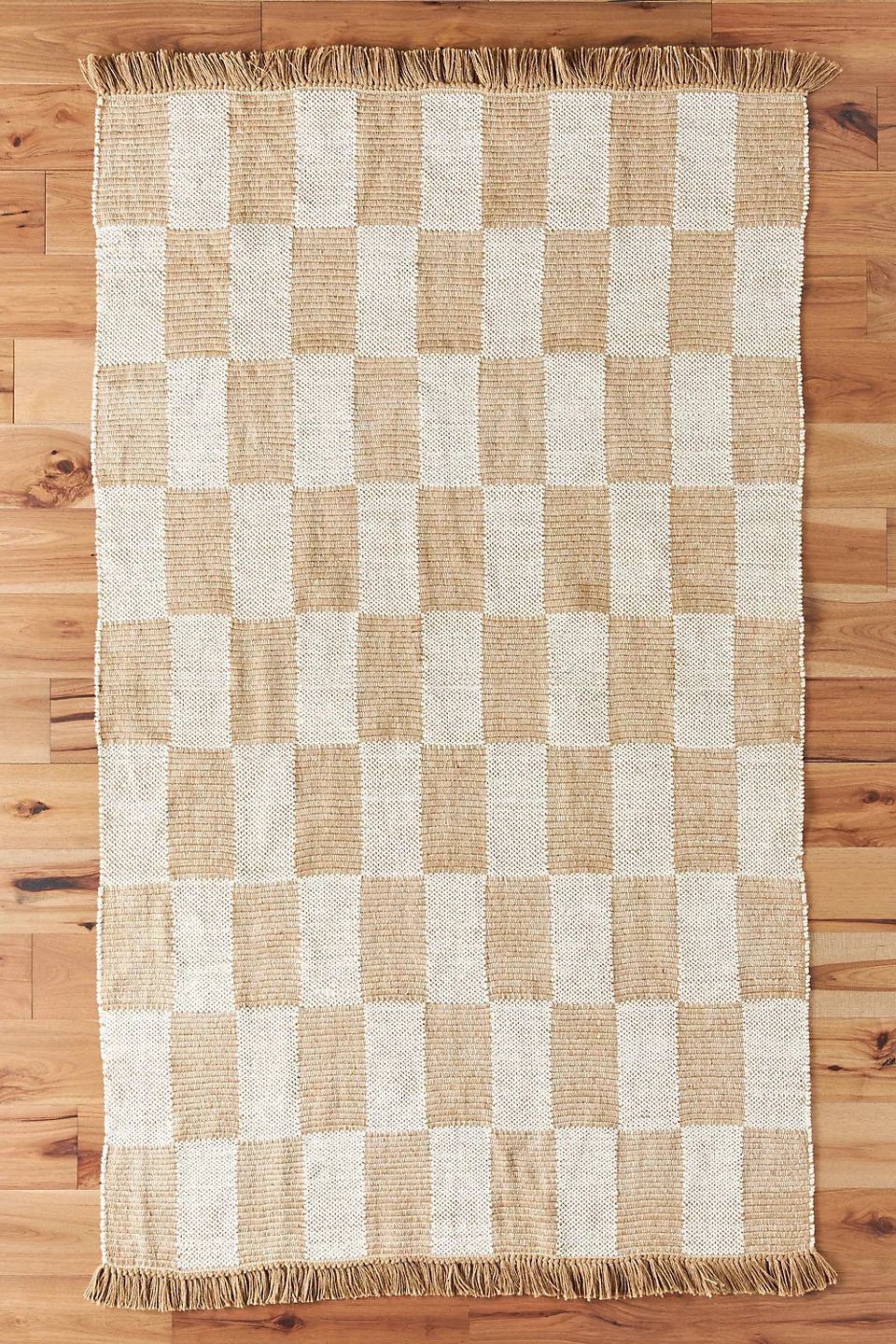 Checkerboard jute rug, Amber Lewis/Loloi, Anthropologie. #checkerboardrug