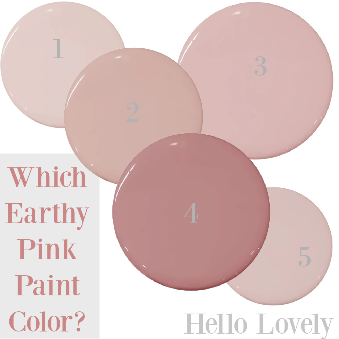Earthy pink paint color ideas on Hello Lovely Studio. #bestpinkpaintcolors #blushpinkpaint #rosypinkpaint