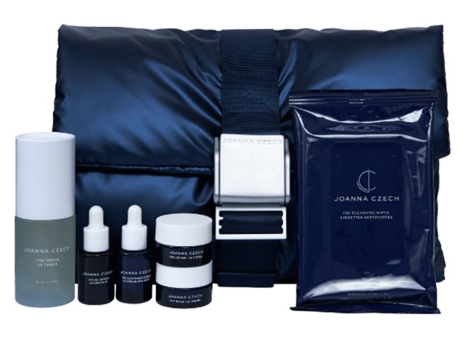 Joanna Czech Minis Edit Kit - skincare products in convenient travel-sized containers from Kim Kardashian's facialist. #joannaczech #skincareroutine