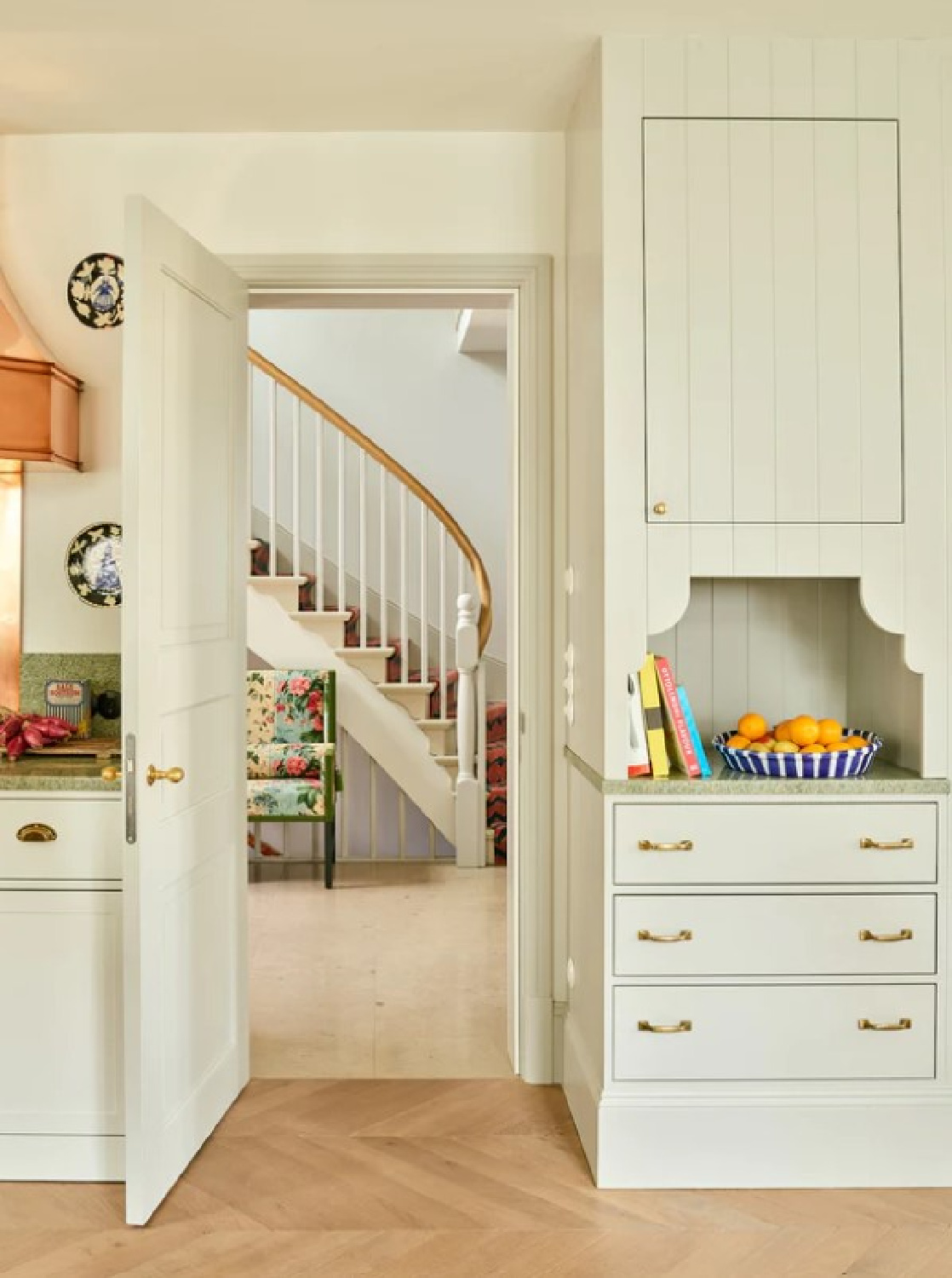 Lovely custom cabinetry with detail - Beata Heuman; photo: Robert Reiger.