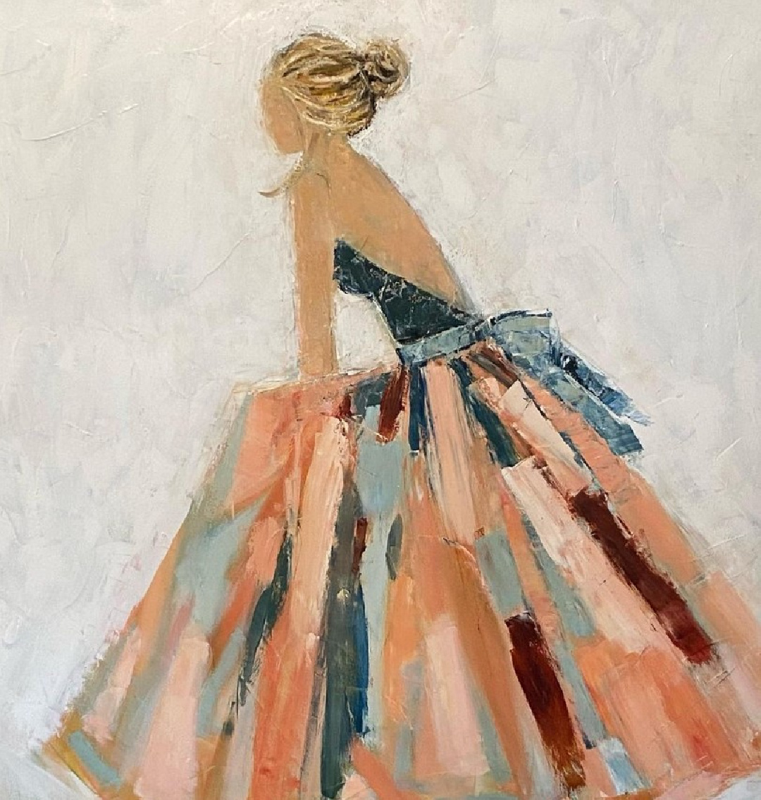 Dance Party. Art by Holly Irwin, @hollyirwinfineart for @beverlymcneillgallery. #fashionillustration #figurativepainter