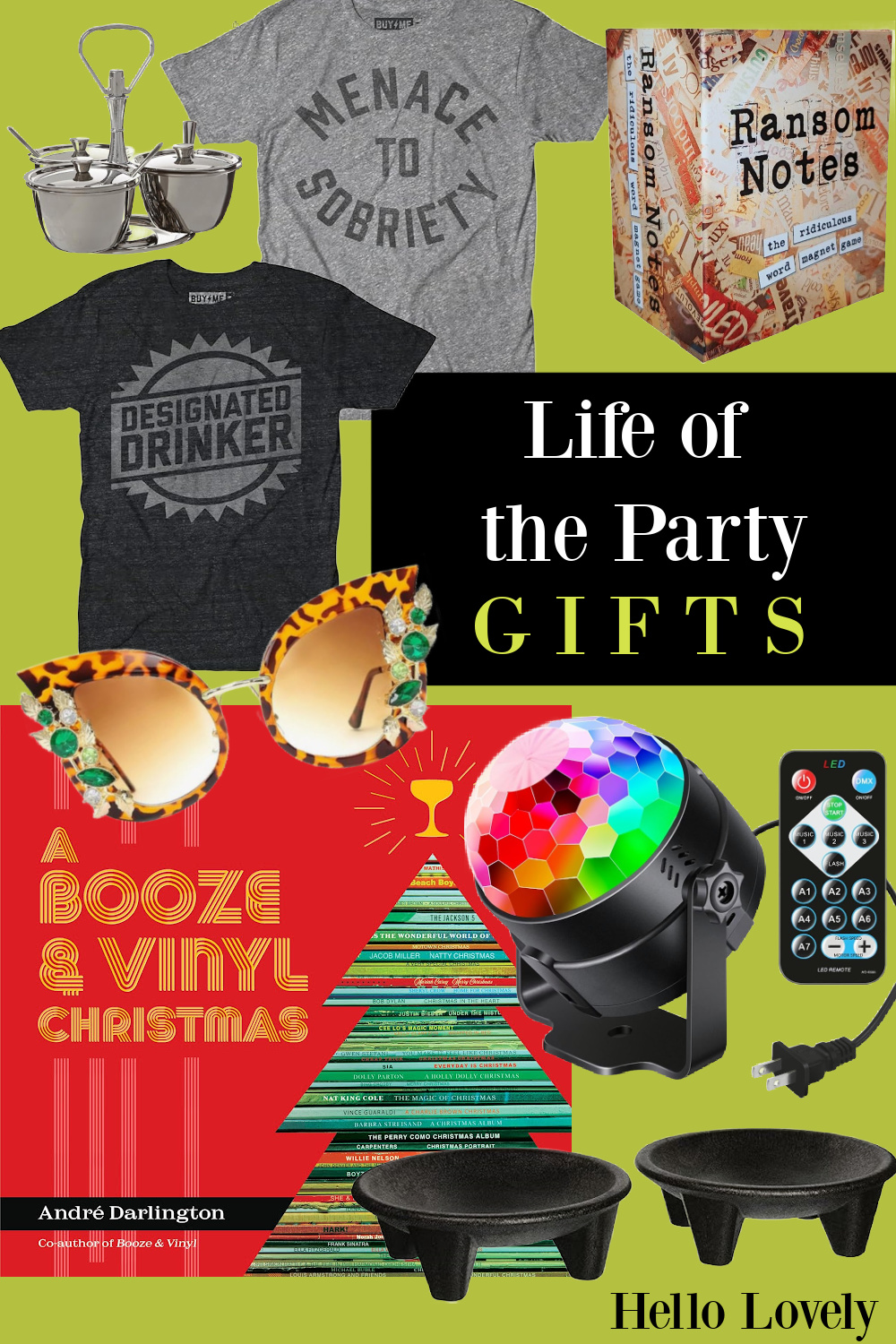 Life of the Party GIFTS - ideas for party lovin peeps. #giftguide #sillygifts