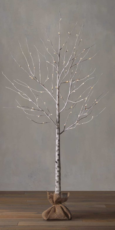 Aurora prelit birch tree, Arhaus. #christmasdecor #birchtree #winterbirchtree