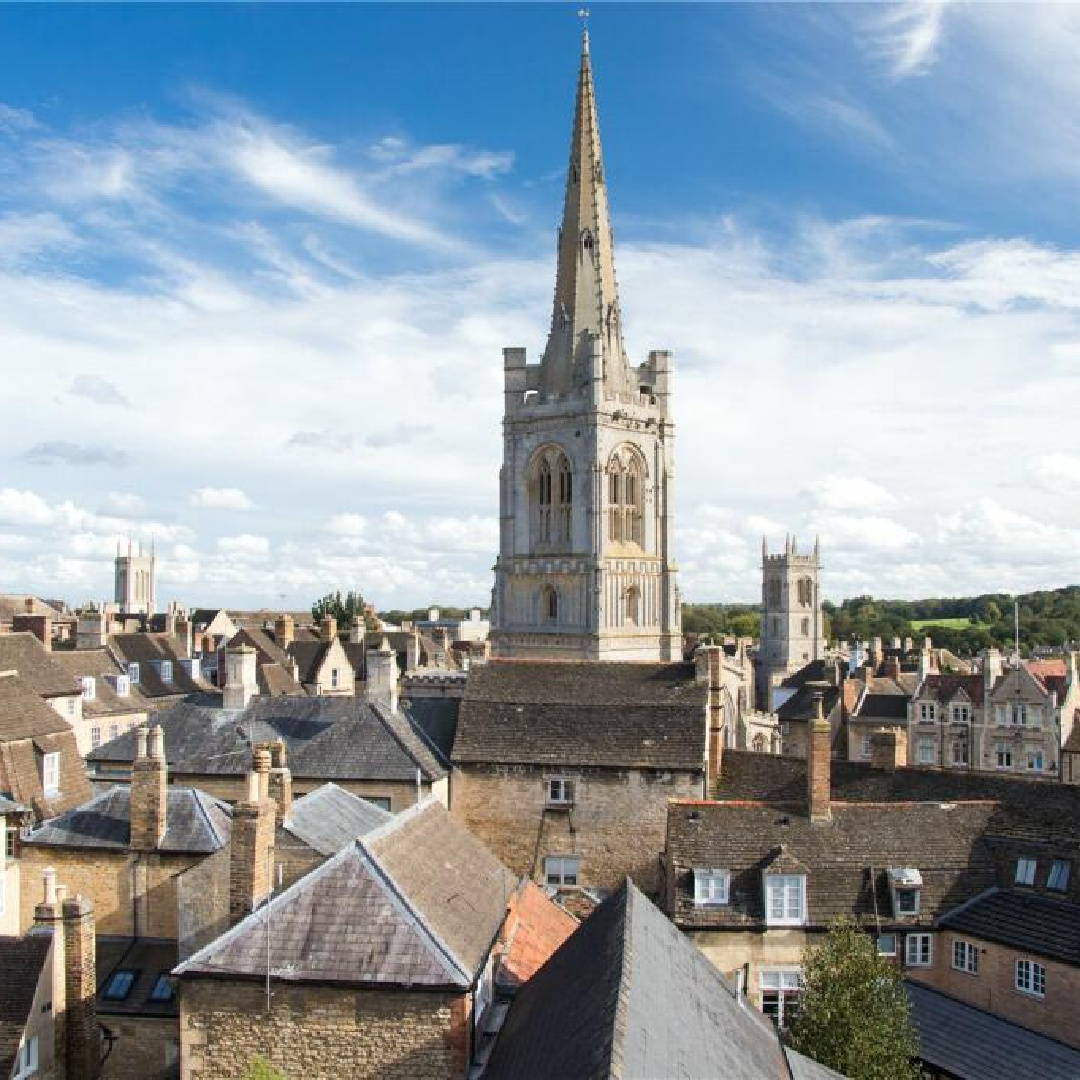 Medieval architecture in Stamford - a beautiful village in the UK.