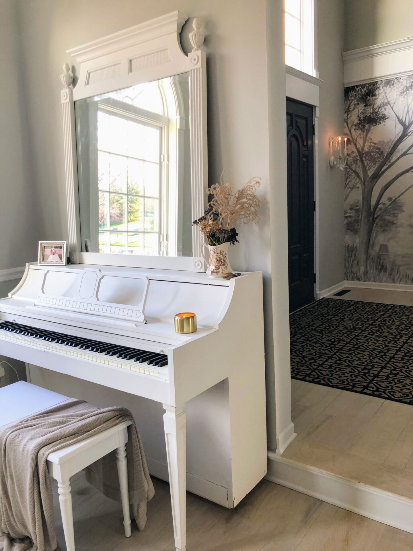 Piano in my music room at the Georgian - Hello Lovely Studio.