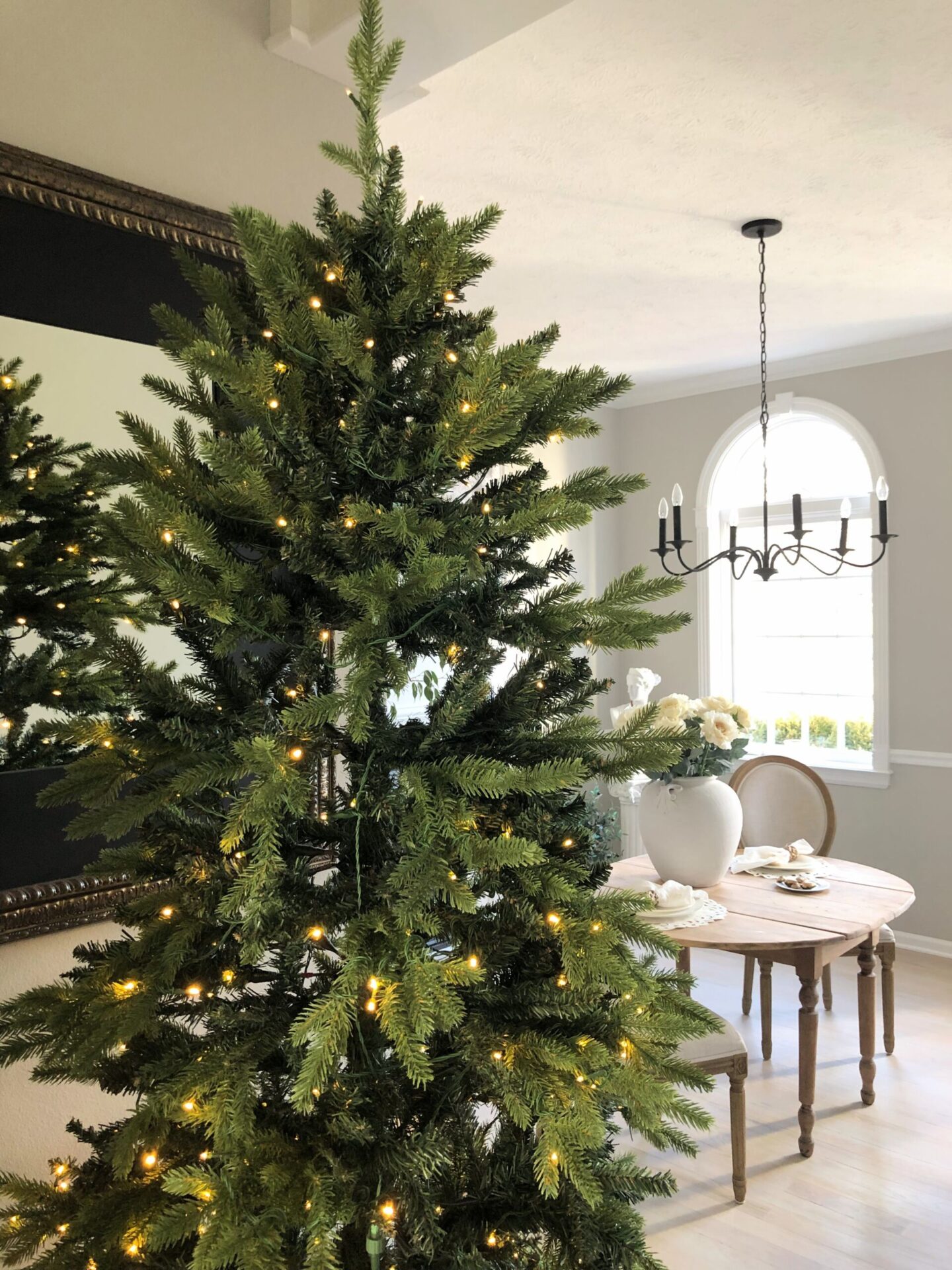 Got the tree up near the dining room at the Georgian - Hello Lovely Studio.