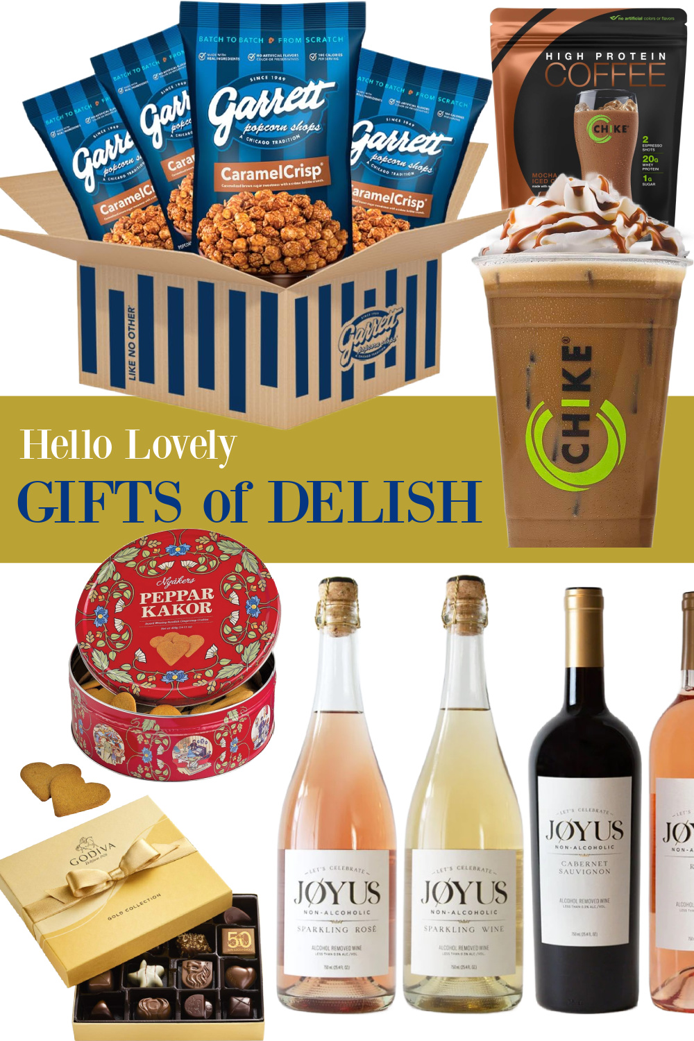 Hello Lovely Gifts of Delish gift guide. #foodgifts #foodgiftguide #holidaygiftguide