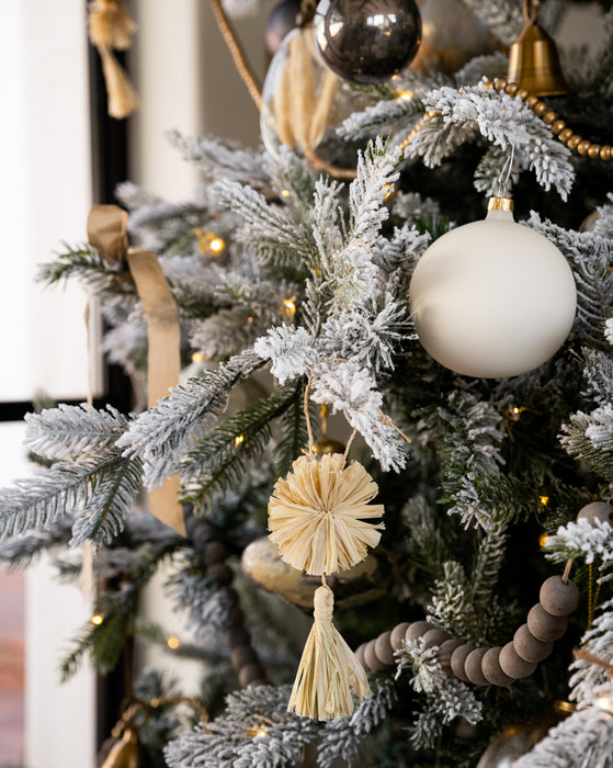 Natural Pom Pom & Tassel Ornament