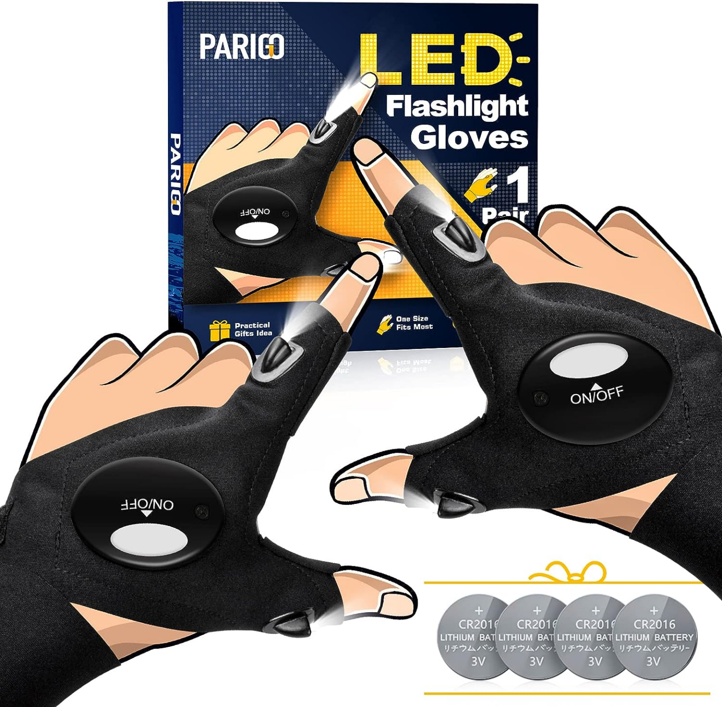 Flashlight gloves