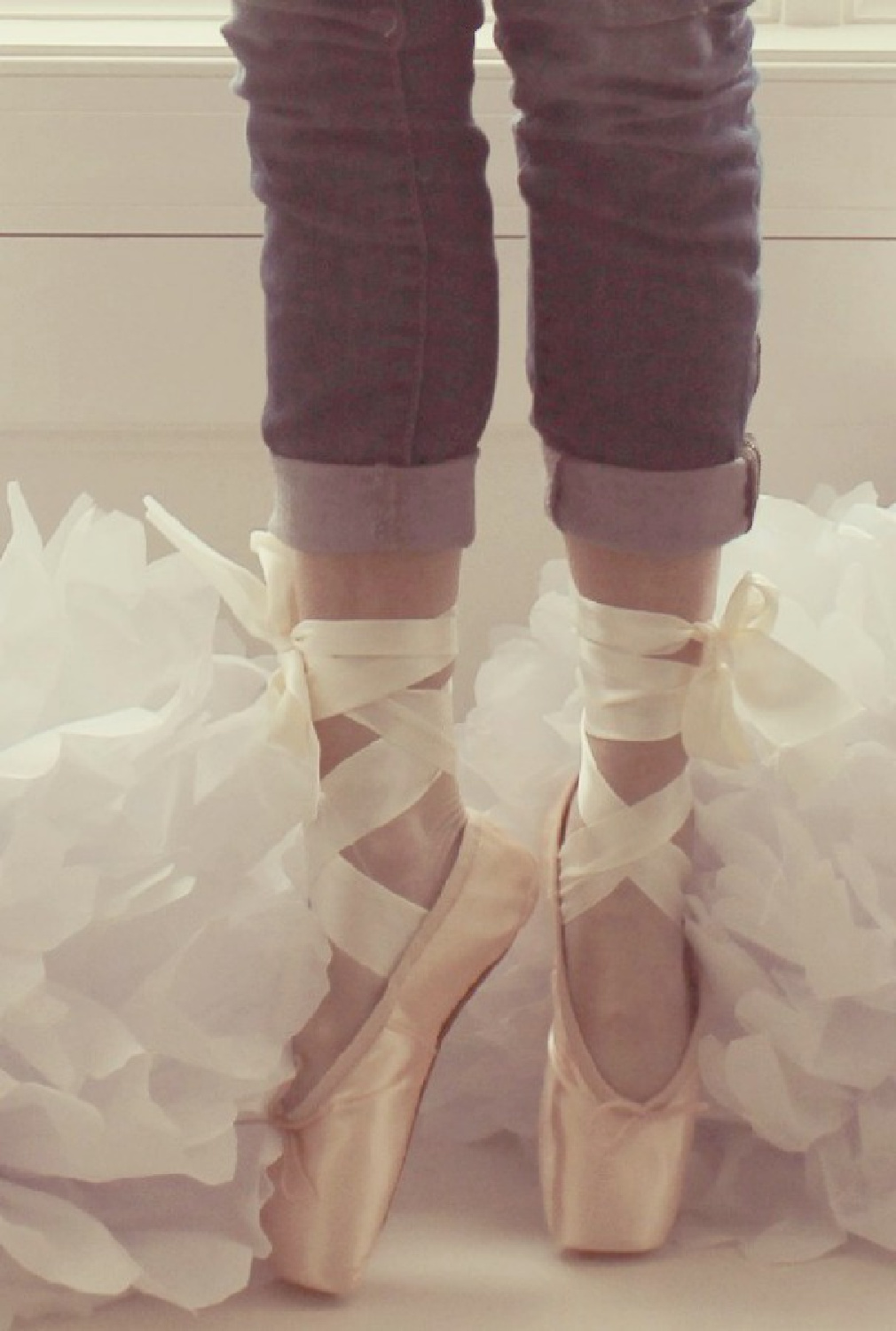 Michele on pointe with poufs - Hello Lovely Studio. #pointeshoes #sugarplumfairies #hellolovelychristmas