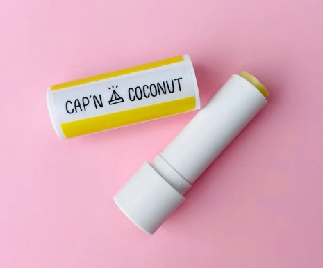 Cap'n Coconut Lip Balm, Pineapple Punch. #capncoconut #cleanlipbalms