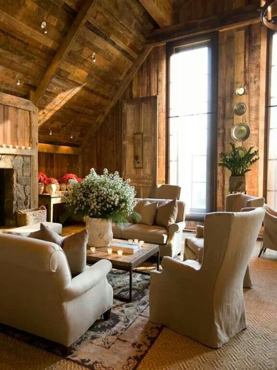 Conde Nast Traveler - rustic cozy mountain lodge retreat with warm wood and traditional details. #europeancottage #warmcozyinteriors #rusticelegance #europeancountry