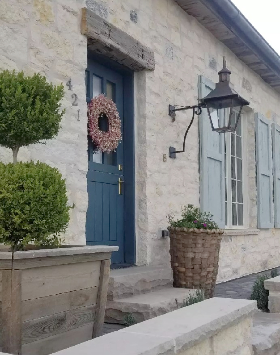 Rustic pale stone house exterior - Desiree Ashworth Design (Beljar Home). #beljarhome #desireeashworthdesign