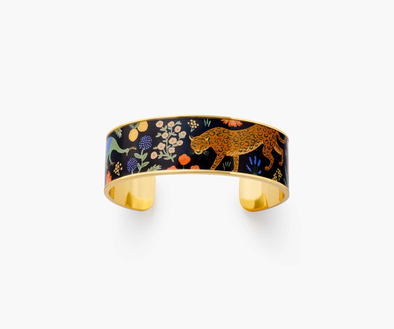 Rousseau Enamel Cuff bracelet, Rifle Paper Co. #riflepaperco #rousseau