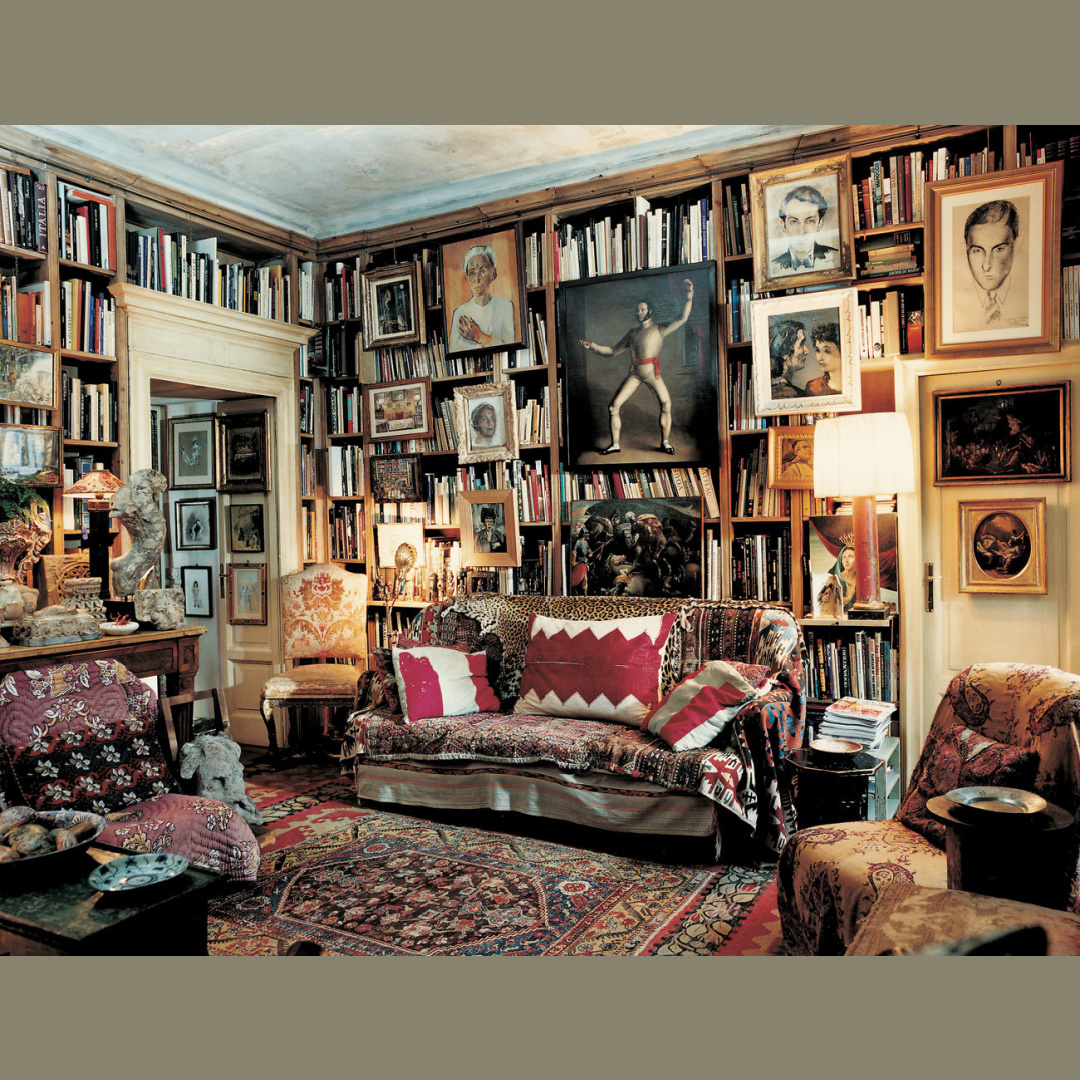 Studio Peregalli - charmosa e tradicional biblioteca familiar com ambiente aconchegante do New York Times.  #biblioteca doméstica #país europeu #bibliófilo