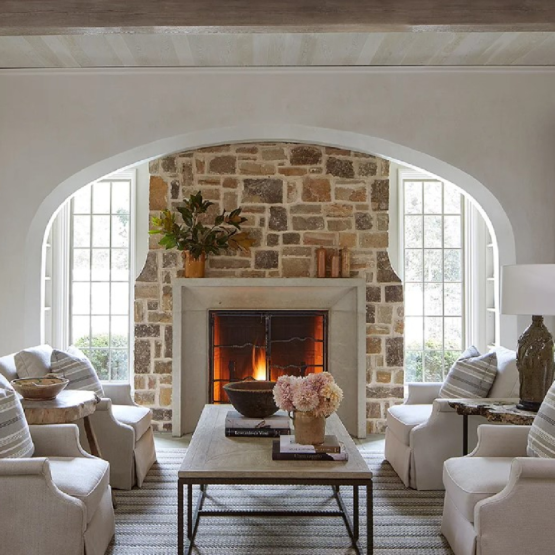 Beautiful cozy interior design from Beth Webb's Birmingham project. #bethwebb #timelessinteriors