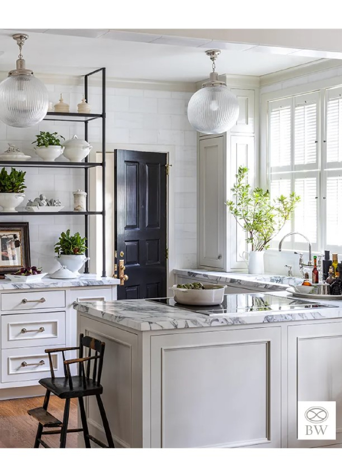 Beautiful kitchen design from Beth Webb's Muscogee project - photo by Lisa Romerein. #bethwebb #timelessinteriors