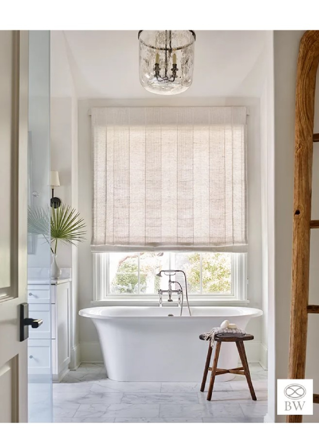 Beautiful bathroom design from Beth Webb's Sea Island project - photo by Emily Followill. #bethwebb #timelessinteriors