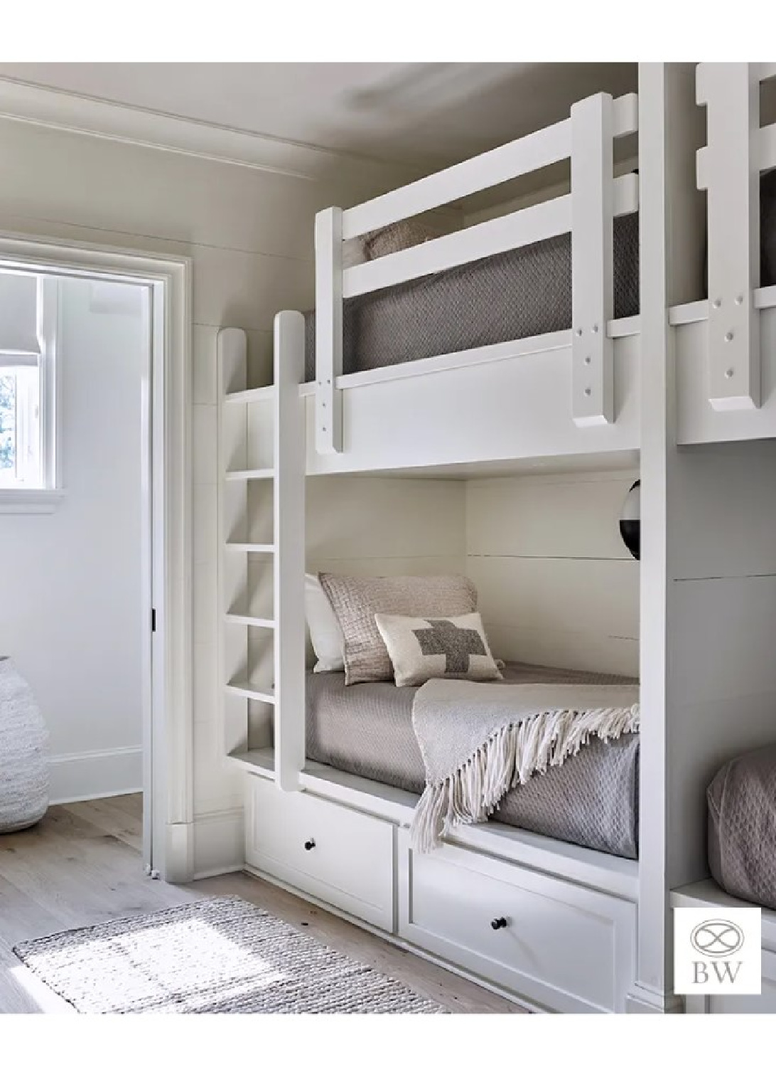 Beautiful built-in bunks design from Beth Webb's Sea Island project - photo by Emily Followill. #bethwebb #timelessinteriors