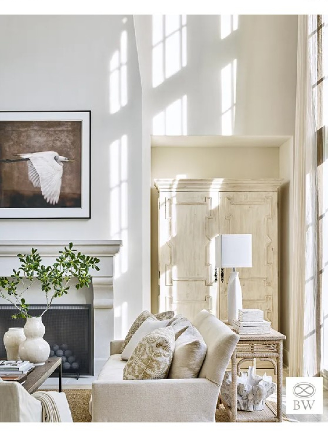 Beautiful living room design from Beth Webb's Sea Island project - photo by Emily Followill. #bethwebb #timelessinteriors