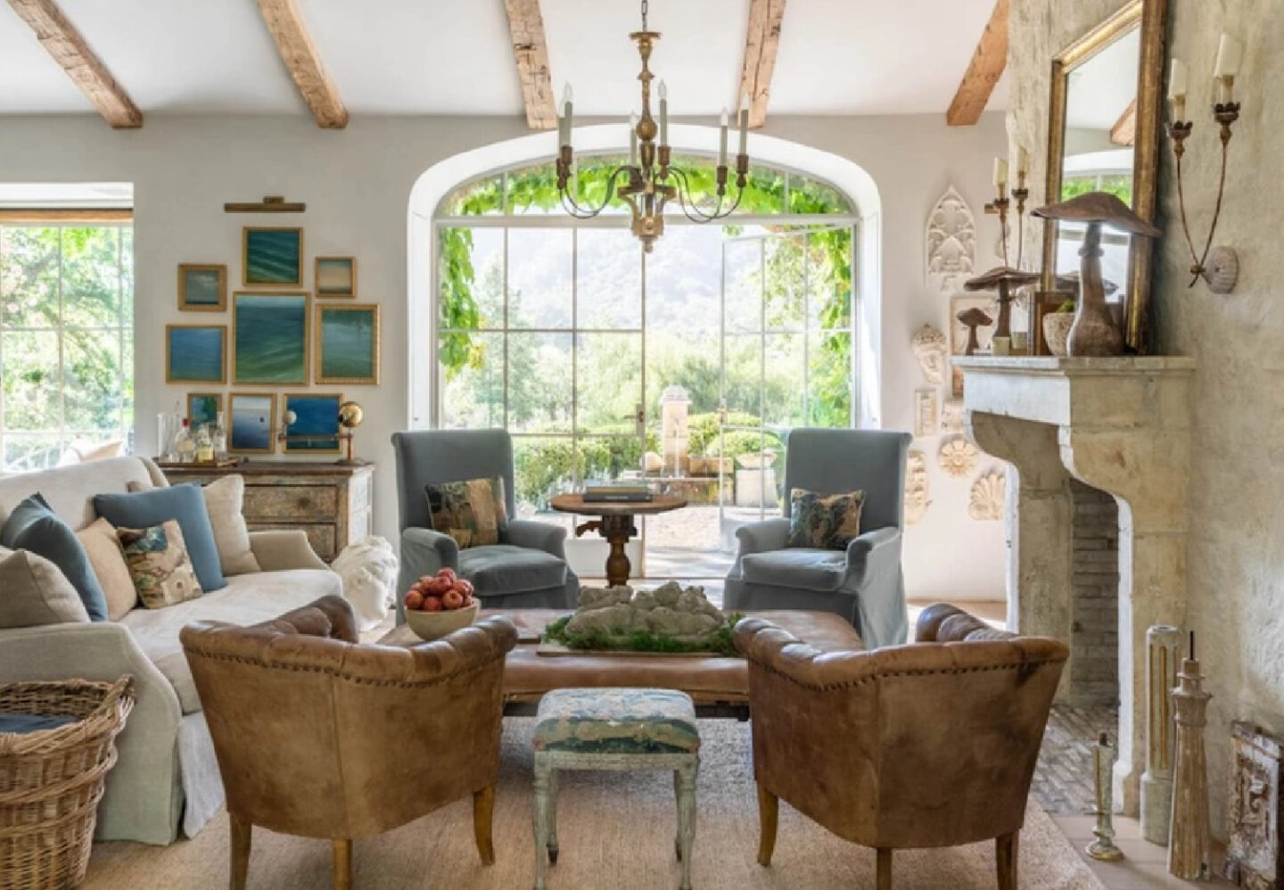 Patina Farm in Ojai, CA - architect: Steve Giannetti and design by Brooke Giannetti. Understated elegance and European country inspired. Photo: Montecito Properties.