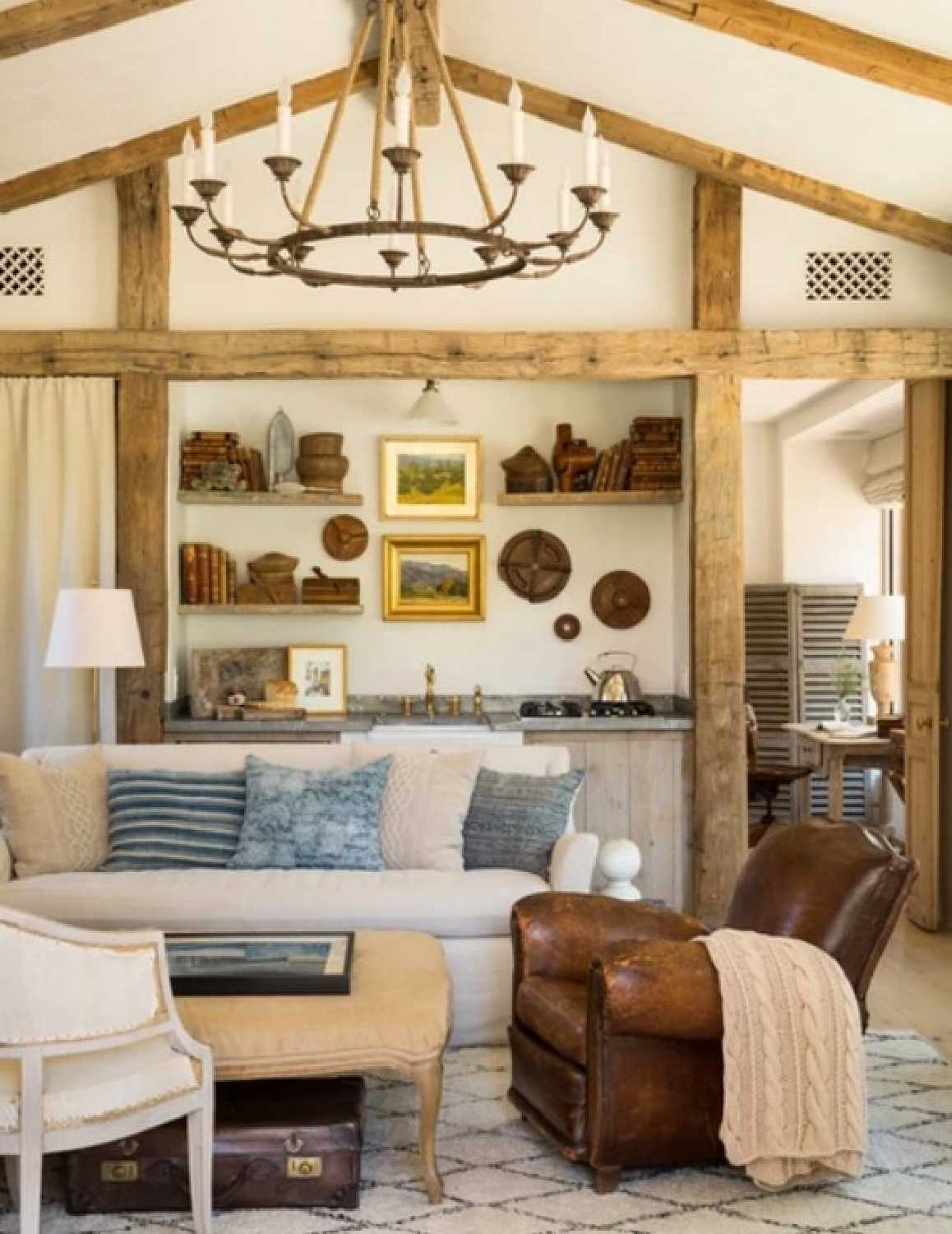 Patina Farm in Ojai, CA - architect: Steve Giannetti and design by Brooke Giannetti. Understated elegance and European country inspired. Photo: Montecito Properties.