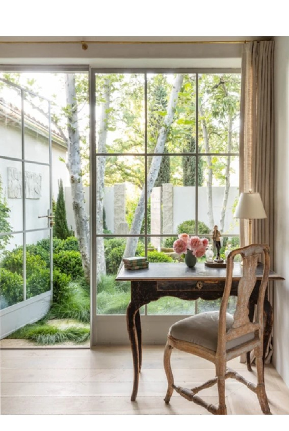 Patina Farm in Ojai, CA - architect: Steve Giannetti and design by Brooke Giannetti. Understated elegance and European country inspired. Photo: Montecito Properties.