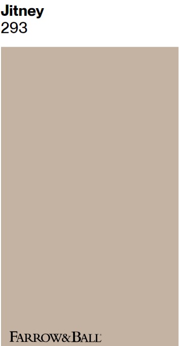 Farrow & Ball Jitney paint color swatch. #farrowandballjitney