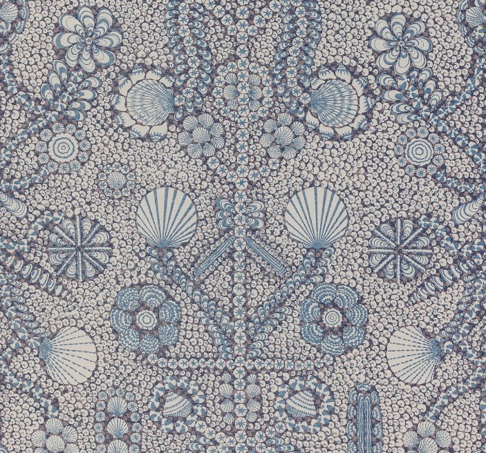 Shell Grotto fabric, Fermoie.