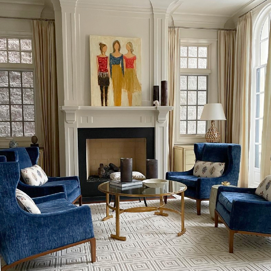 Beautiful interior with Holly Irwin fine art. in situ