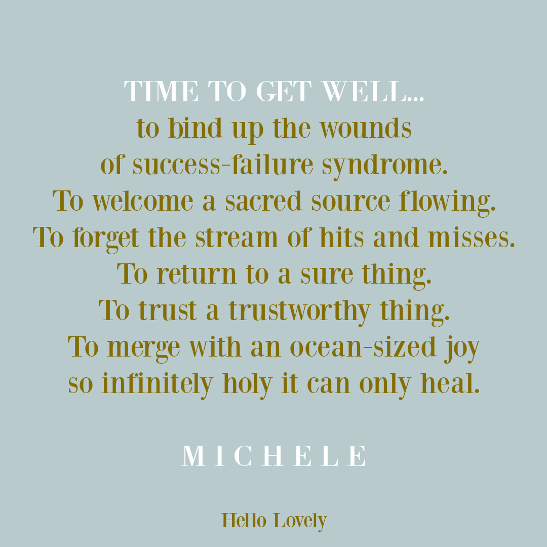Healing quote and wellness quote from Michele of Hello Lovely Studio. #healingquotes #wellnessquotes