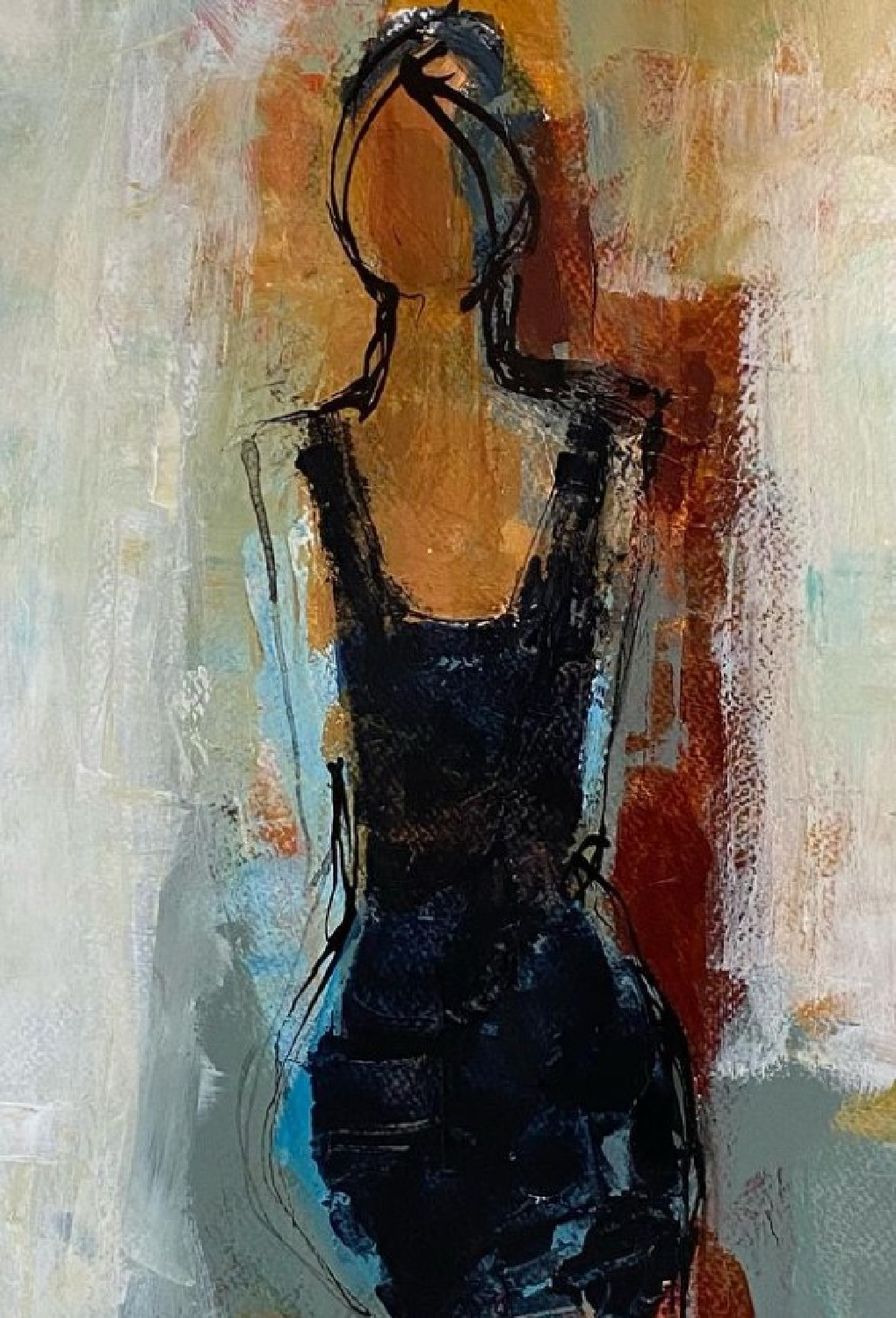 Holly Irwin fine art painting of woman on Hello Lovely Studio.