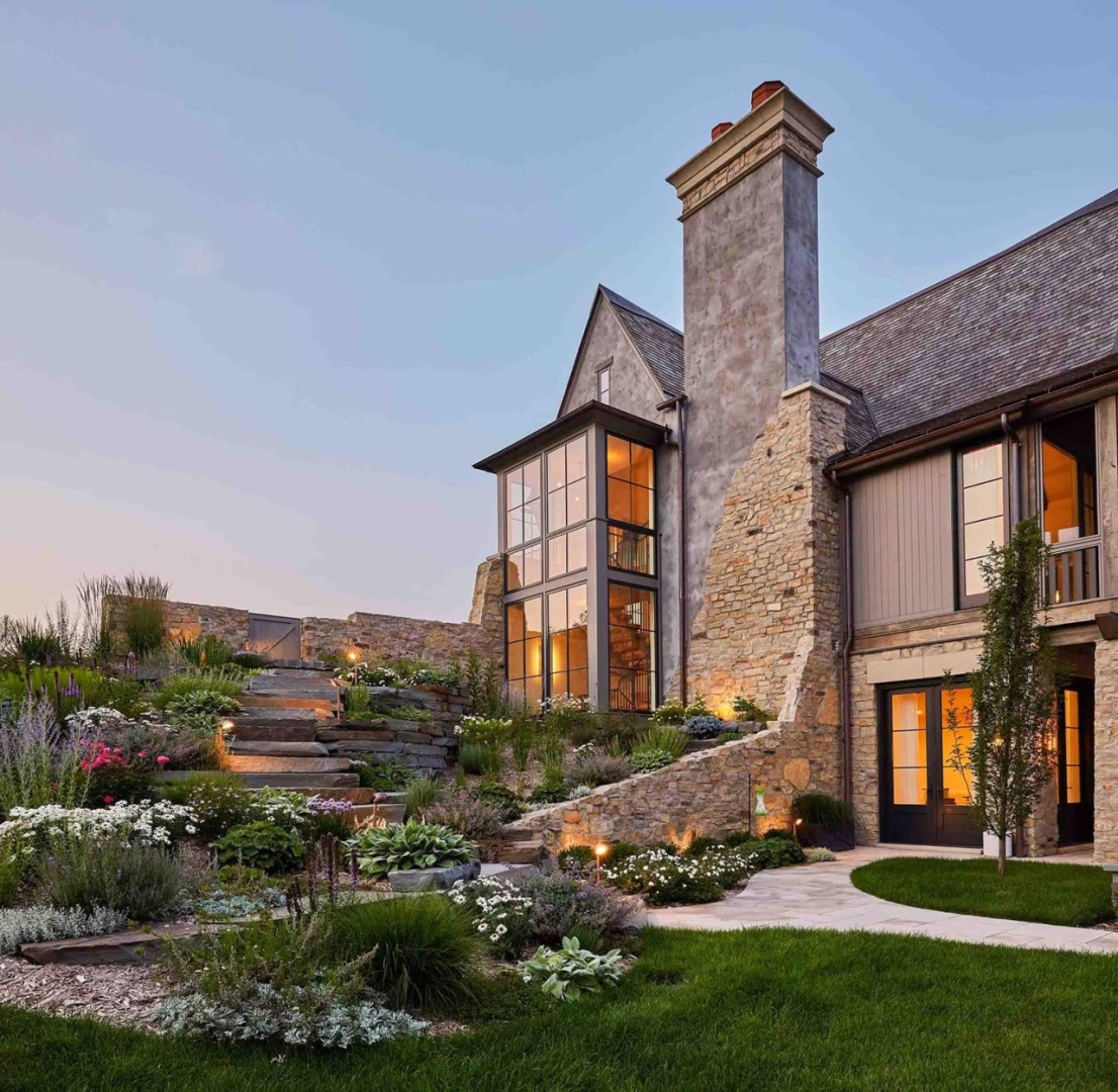 Beautiful home facade and architectural design from Michael Abraham.