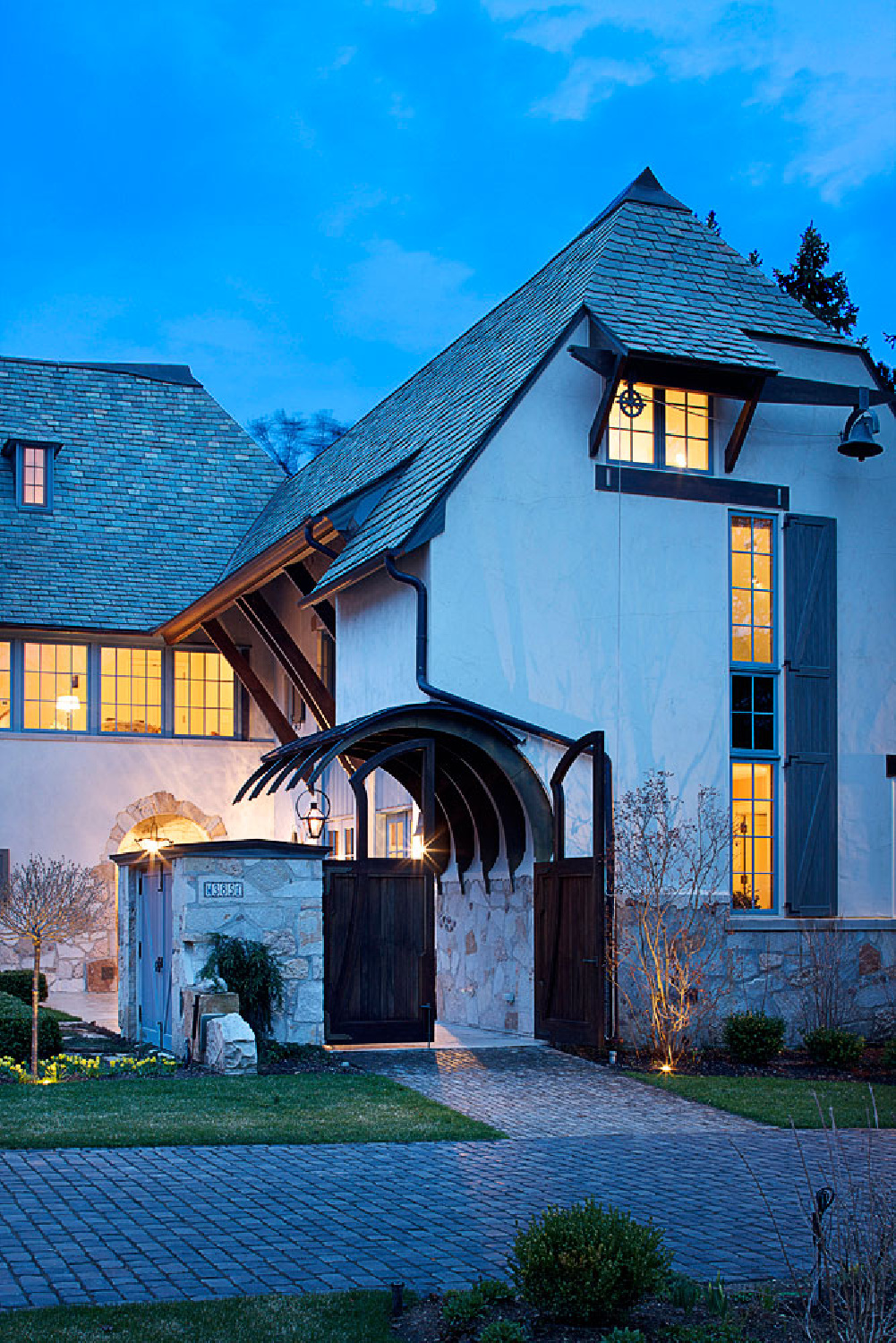 Beautiful Chicago home facade and architectural design from Michael Abraham.