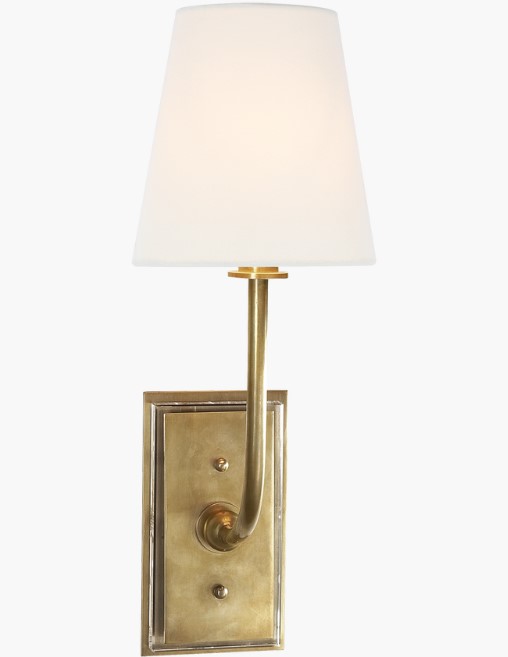 Hulton sconce by Thomas O'Brien for Visual Comfort. #hultonsconce #visualcomfortlighting