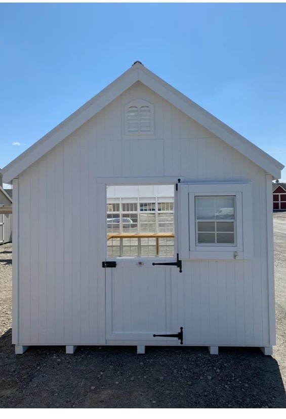 Greenhouse kit from Little Cottage Company. #greenhousekit #backyardshed #sheshedkit