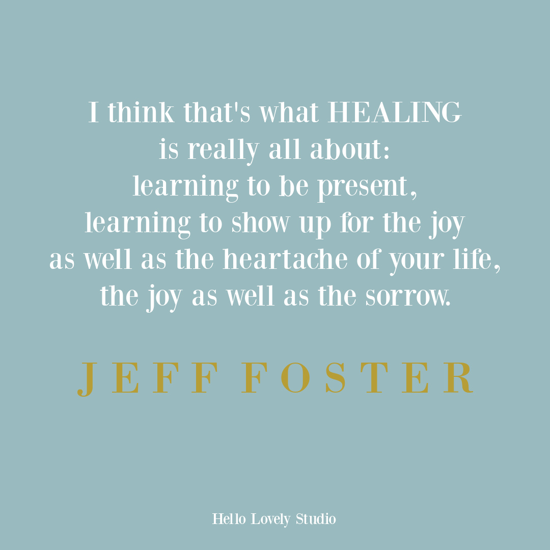 Healing quote from Jeff Foster on Hello Lovely Studio. #personalgrowthquotes #healingquotes
