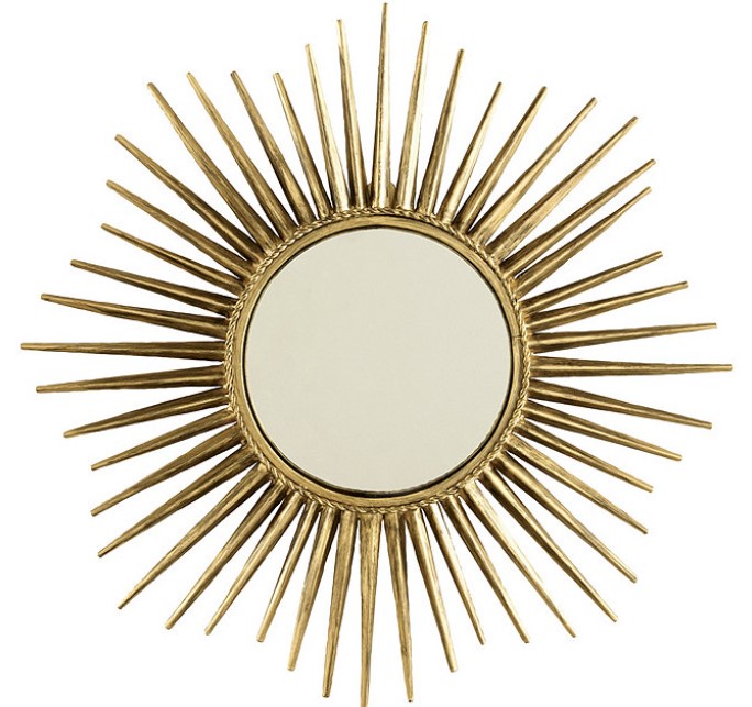 Suzanne Kasler Gold Sunburst Mirror, Ballard Designs, #sunburstmirror