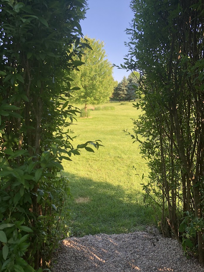 Entrance to our secret French country courtyard garden at the Georgian - Hello Lovely Studio.
