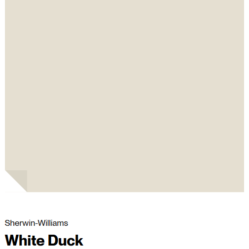 Sherwin-Williams White Duck paint color swatch