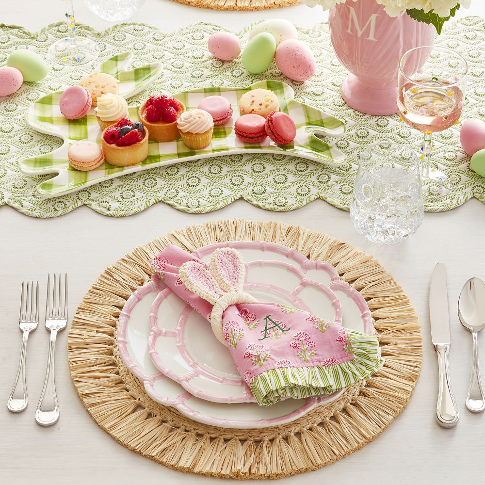 Block Print Scalloped Table Runner, Mark & Graham.