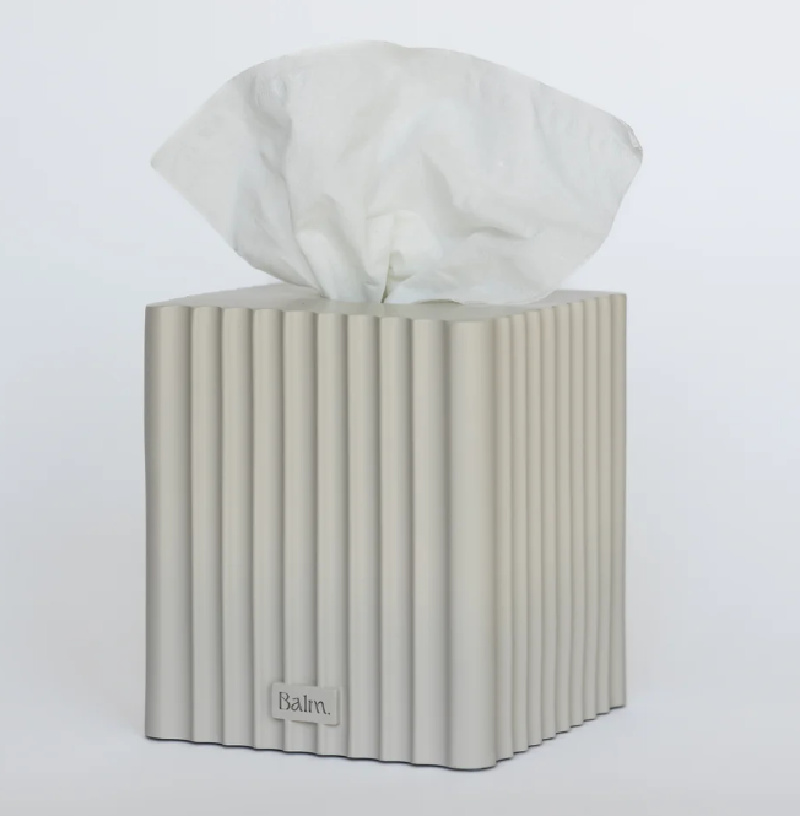 The Balm Home's Fluted Square Tissue Box Cover. #homedecor #tissuecover
