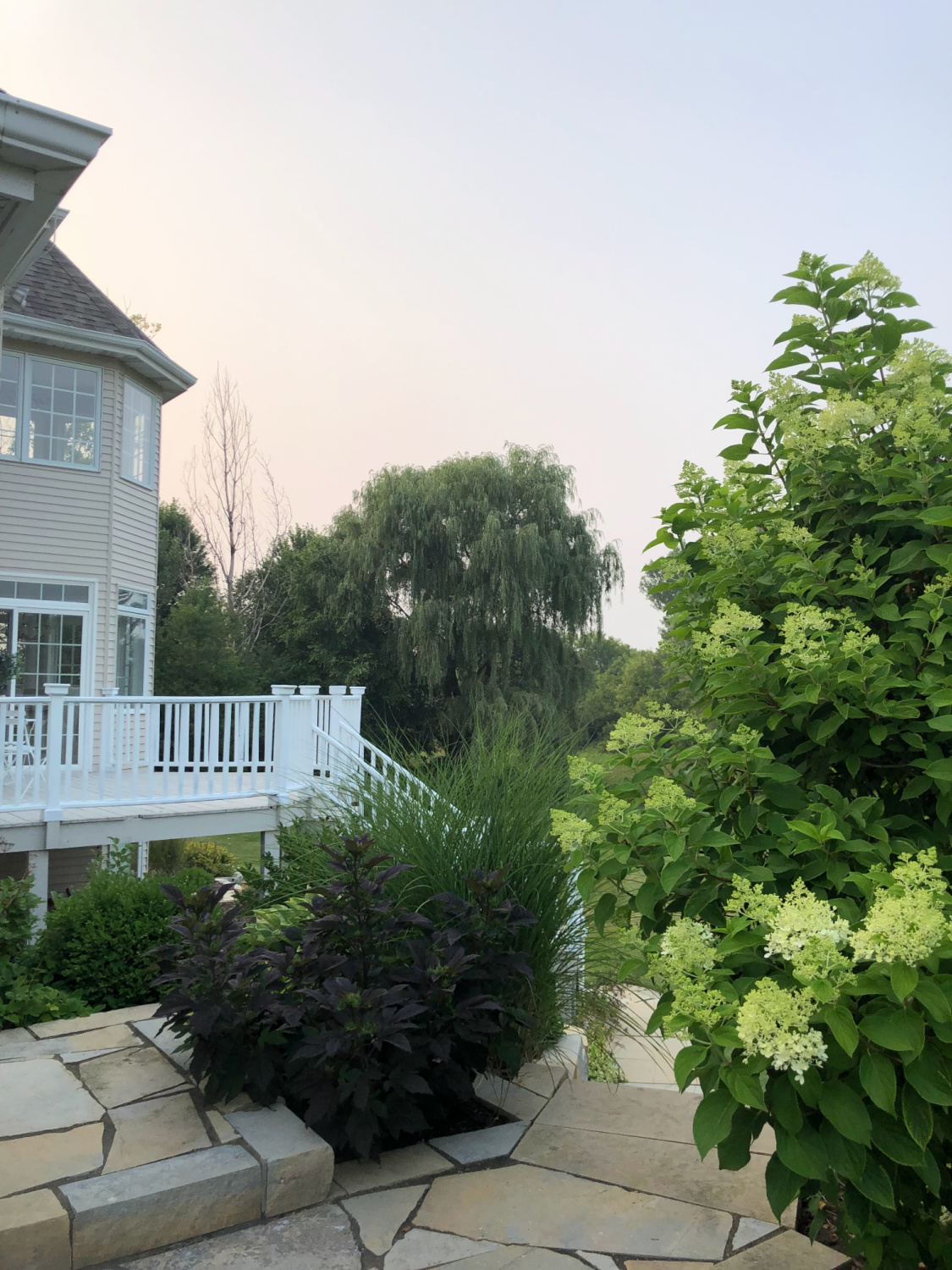 Hello Lovely's backyard and deck.