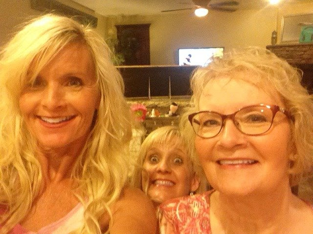 Selfie with Michele, her mama and photobombing baby sister Lisa - Hello Lovely Studio.