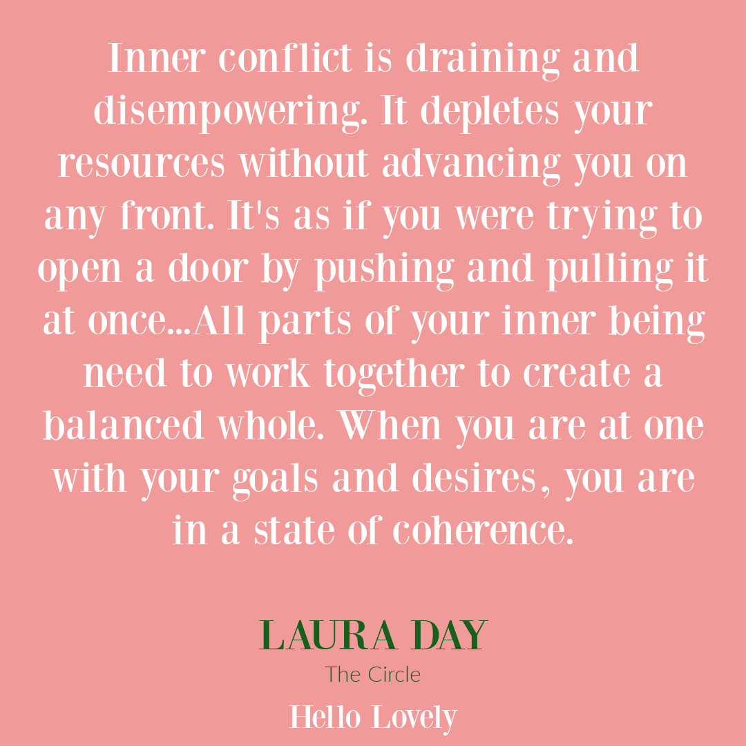 Laura Day intuition and struggle quote from her book THE CIRCLE on Hello Lovely Studio. #empowermentquote #personalgrowthquotes #intuition