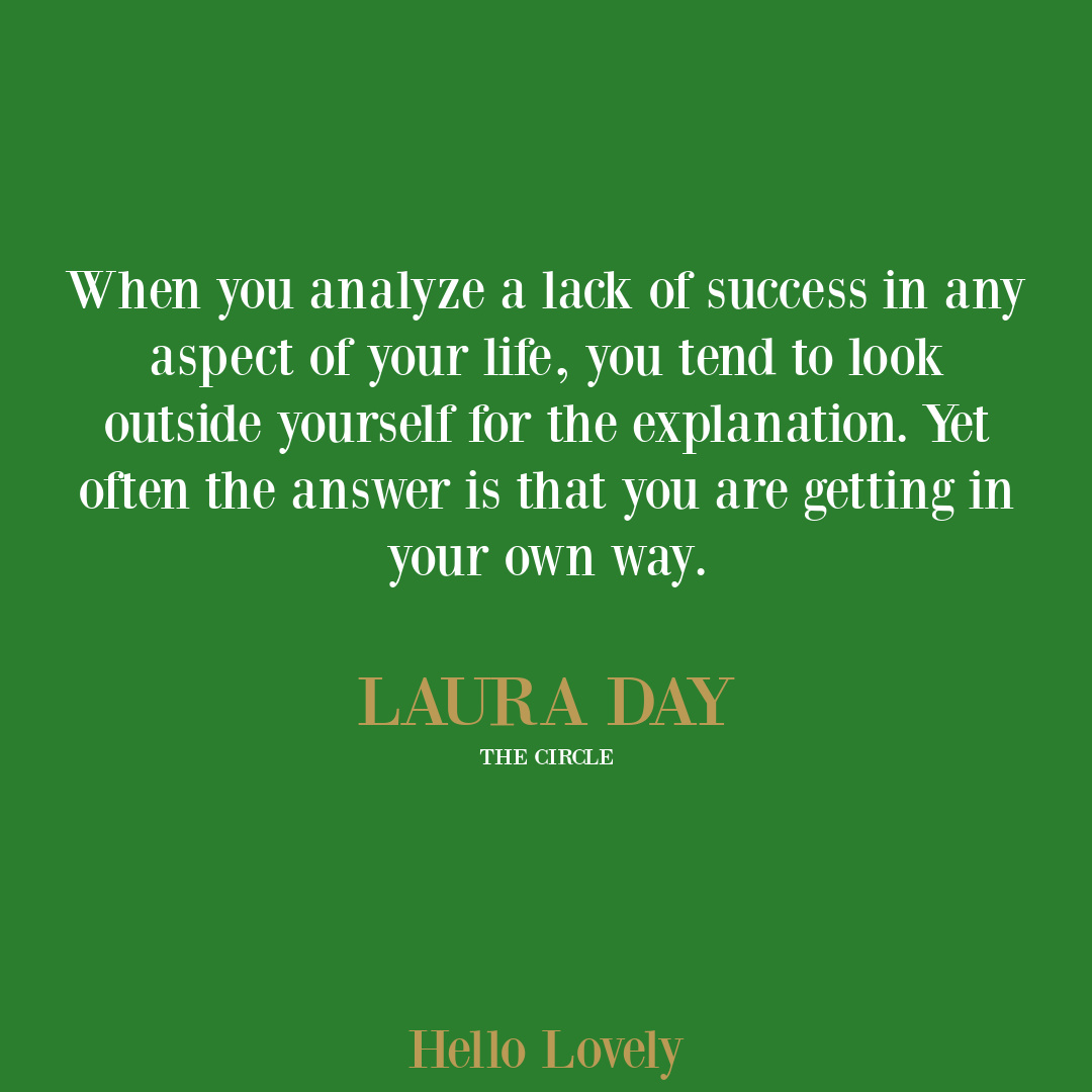 Laura Day intuition quote from THE CIRCLE on Hello Lovely Studio.