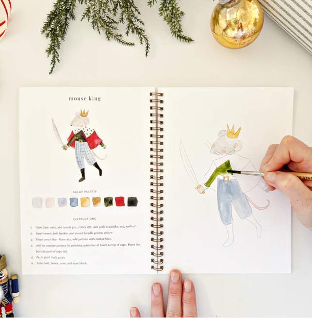 Emily Lex Nutcracker watercolor workbook. #watercolorpainting