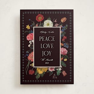 Bouquet of Joy holiday card from Minted x The Met designed by Susan Moyal.