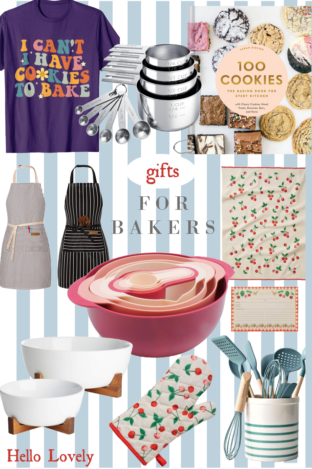 An affordable gift guide (under $20!) with ideas for bakers on Hello Lovely Studio. #giftideas #bakingessentials