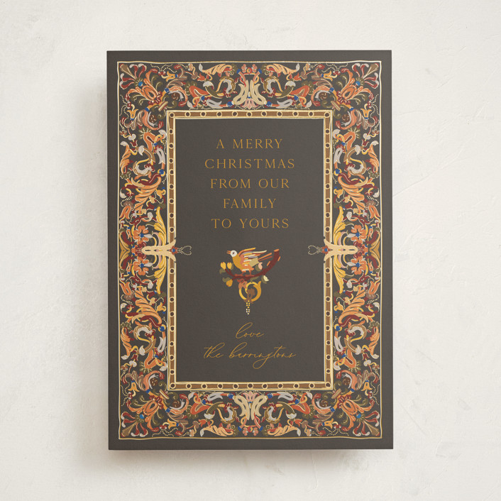 Pietra Dura holiday card (The Met x Minted) by Becky Nimoy.